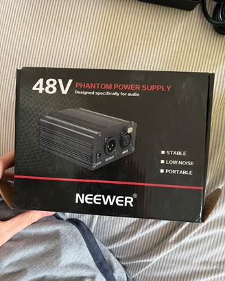 Alimetatore 48v neewer x microfono