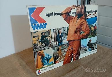 Cartonato Pubblicitario anni 70 K-WAY 