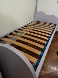 Letto singolo con secondo letto estraibile