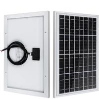 6 pannelli solari monocristallini 10w 12v ognuno