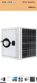 6 pannelli solari monocristallini 10w 12v ognuno