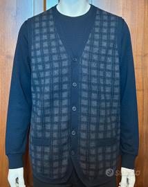 Gilet/Smanicato in Maglia Doppelganger Blu Scuro