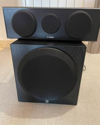 Subwoofer e diffusore yamaha
