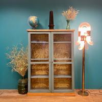 VETRINA ABETE META' 800 FRIULI BAMBU' RESTAURATA