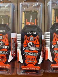 RAM DDR3 1600 MHz 8 GB per Laptop nuova sigillata