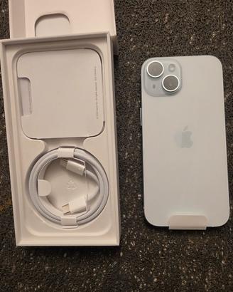 i Phone 15 blue 256 GB nuovo