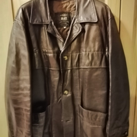 Giacca pelle marrone