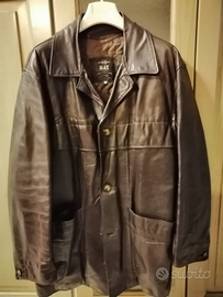 Giacca pelle marrone