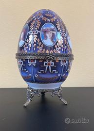 Uova portagioie vintage ceramica Paris Royal