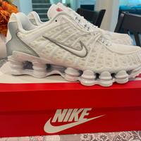 Nike Shox TL White Metallic Silver Max Orange n.38
