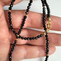 collana in zirconi neri