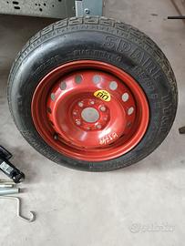ruotino scorta 500 fiat con cric