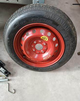 ruotino scorta 500 fiat con cric