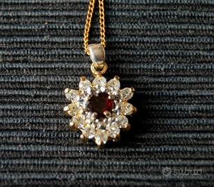 Collana vintage fiore/cuore 🌸❤️