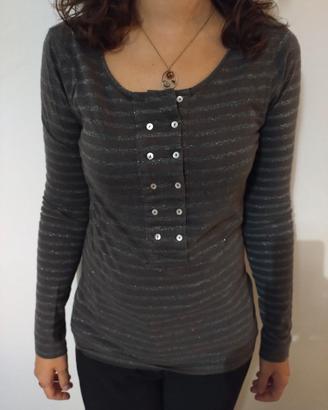 Maglia donna Maison Scotch grigia tg 2/S