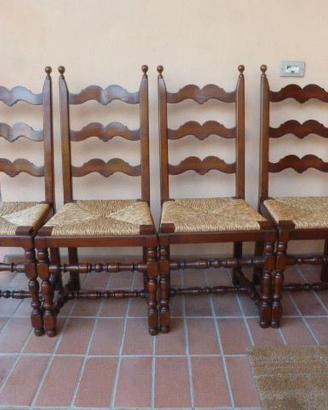 Set di 4 sedie classiche produzione anni 70
