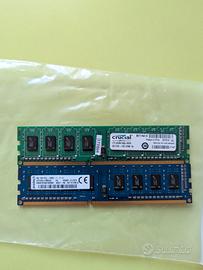 2x4gb ram ddr3 1600mhz Udimm