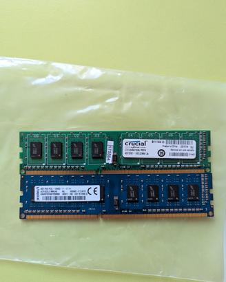 2x4gb ram ddr3 1600mhz Udimm