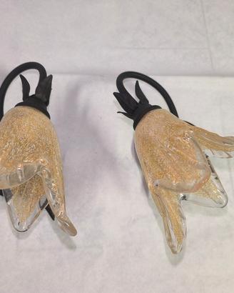 Coppia Applique Vintage Shabby Chic- Ferro Battuto