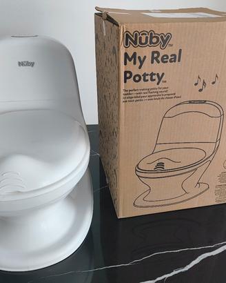 Nuby vasino realistico con sciacquone e suoni