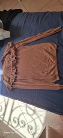 Maglione donna marrone taglia unica