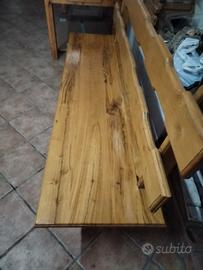 Panca in legno di castagno