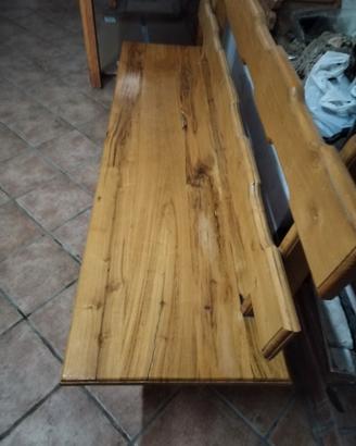 Panca in legno di castagno