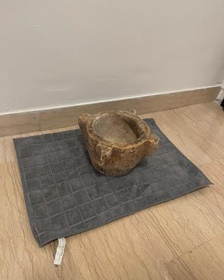 Antico Mortaio in Pietra scolpito a mano - 19cm
