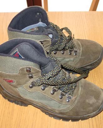 Scarpe Scarponi da trekking n.38 marroni impermeab