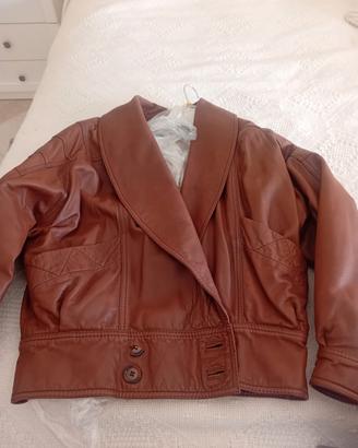 giubbetto in vera pelle inbottito