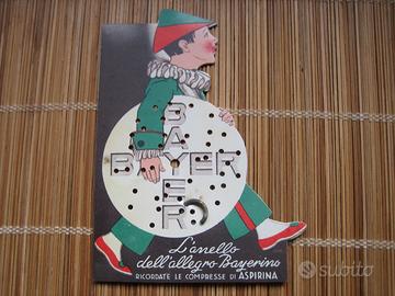 Pubblicità/Gioco Bayer del'900,Rara