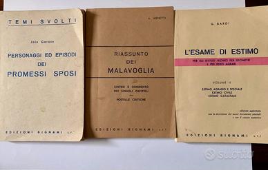 Bignami - Promessi Sposi - Malavoglia - Estimo