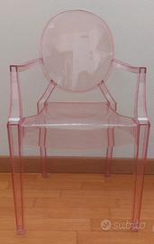 sedia Kartell rosa