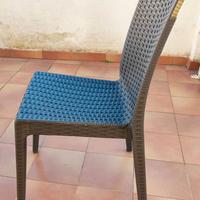 Sedie per giardino in resina effetto rattan