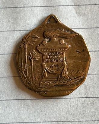 Medaglia ai Caduti in Tripolitania Libia 1911