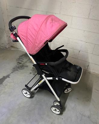 Passeggino pieghevole Besrey Rosa /Nero