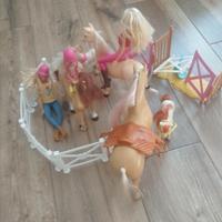 set Barbie a cavallo