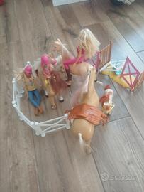 set Barbie a cavallo