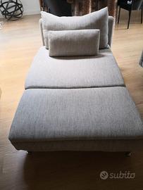 Chaise-longue Soderhamn beige/marrone