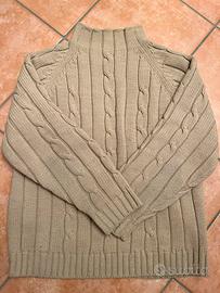 Maglione  beige da uomo con trecce