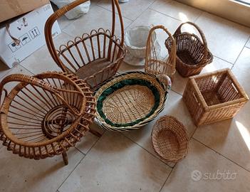 SET CESTE VINTAGE DELLA NONNA 
