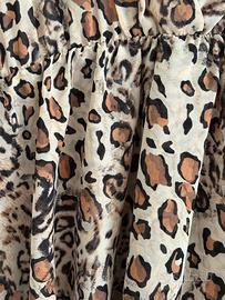 Abito dress animalier maculato pantaloncino corto