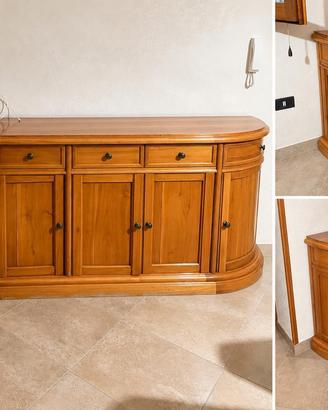 Parete attrezzata in legno pregiato