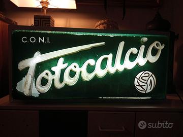 Insegna luminosa totocalcio