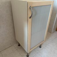 Mobiletto bagno IKEA bianco/frassino