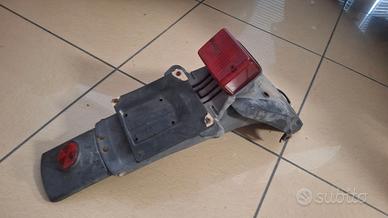 Honda xt 600 finale con stop d'epoca