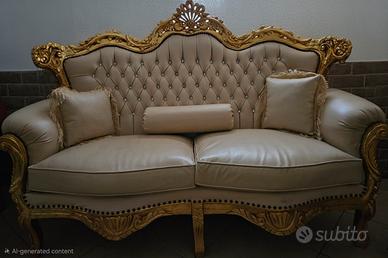 SALOTTO BAROCCO DIVANO DUE POSTI E POLTRONE