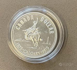 Argento Canada 1 Dollaro 1975 - Centenario Calgary