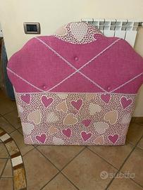 testiera letto imbottita bambina