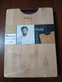 Tagliere bambù e coltello cucina Cracco Masterpro